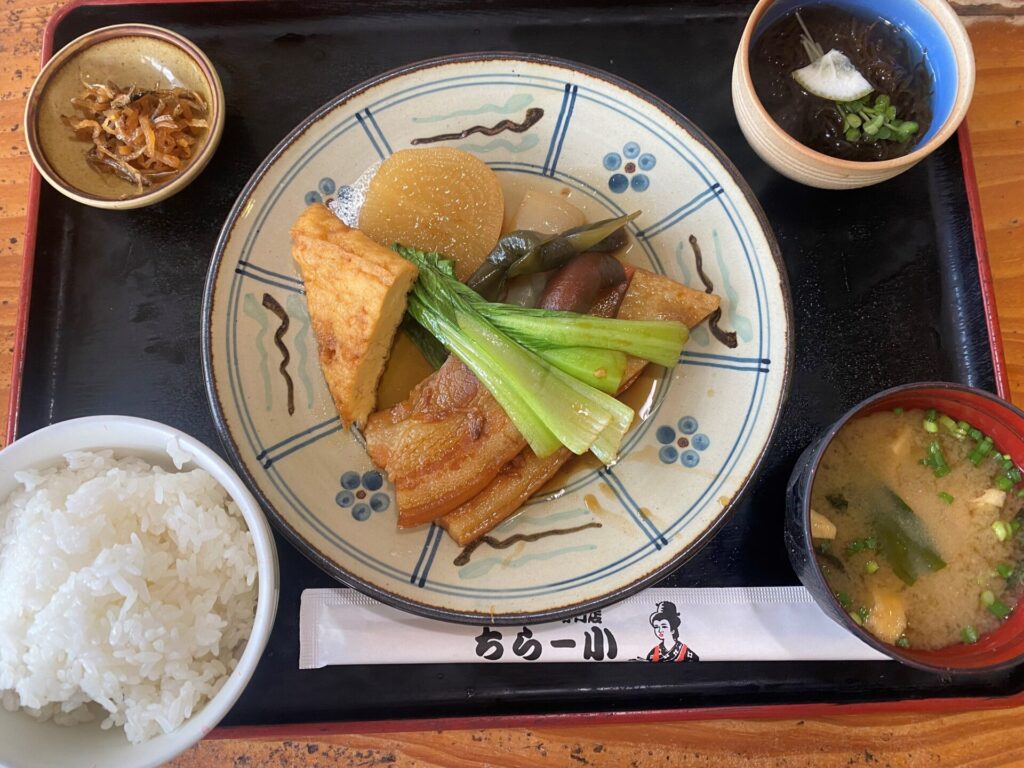 三枚肉と煮付け